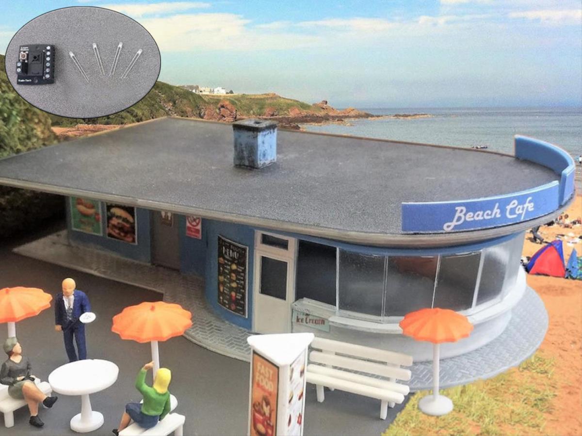 Gaugemaster Fordhampton Seafront Cafe Kit with LED Lighting GM484L OO