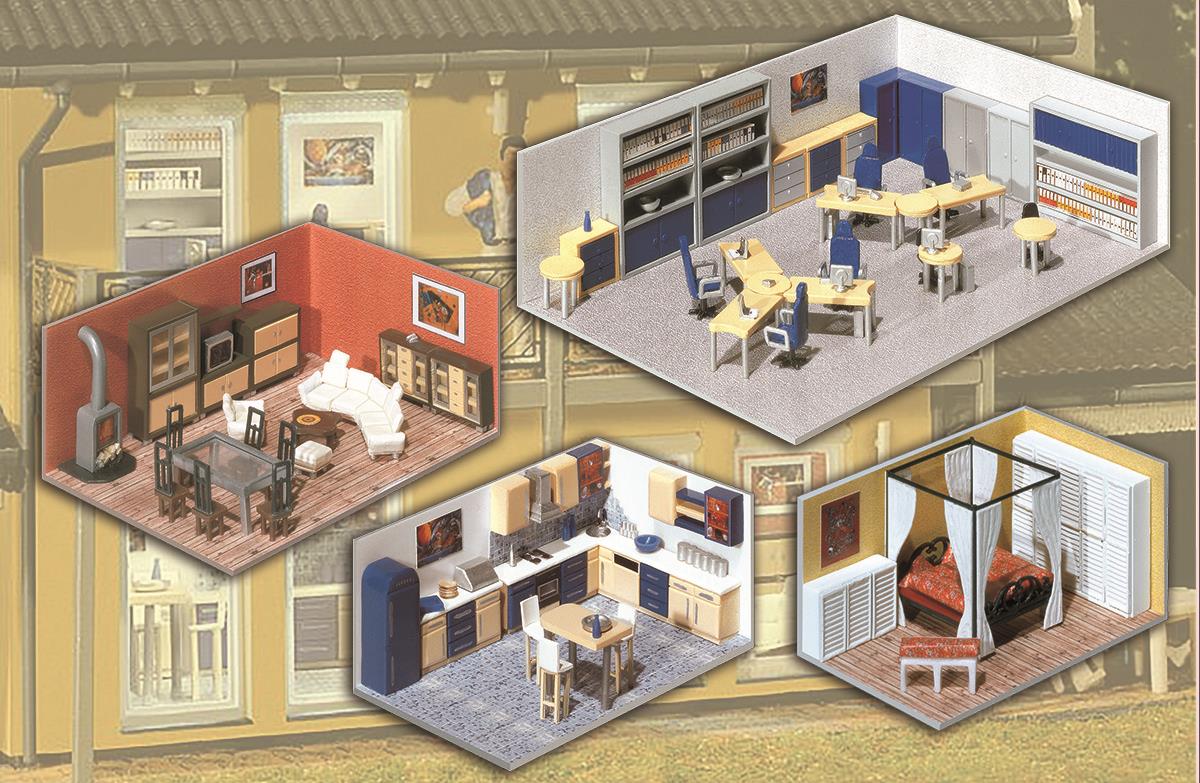 GAUGEMASTER GM490 Fordhampton Building Interiors Kit OO Gauge