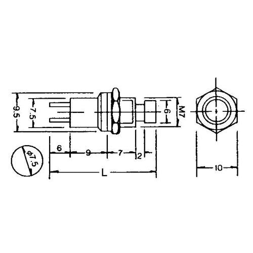 GAUGEMASTER Push to Make Switch Pack - Yellow (5) GM518