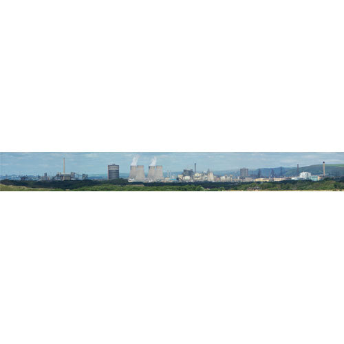 GAUGEMASTER Large Backscene - Industrial (2744 x 304mm) OO Gauge Scenics GM706
