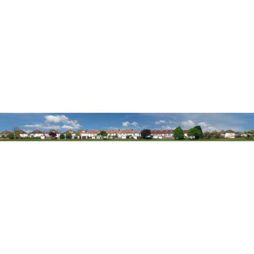 GAUGEMASTER Large Backscene - Housebacks (2744 x 304mm) OO Gauge Scenics GM707