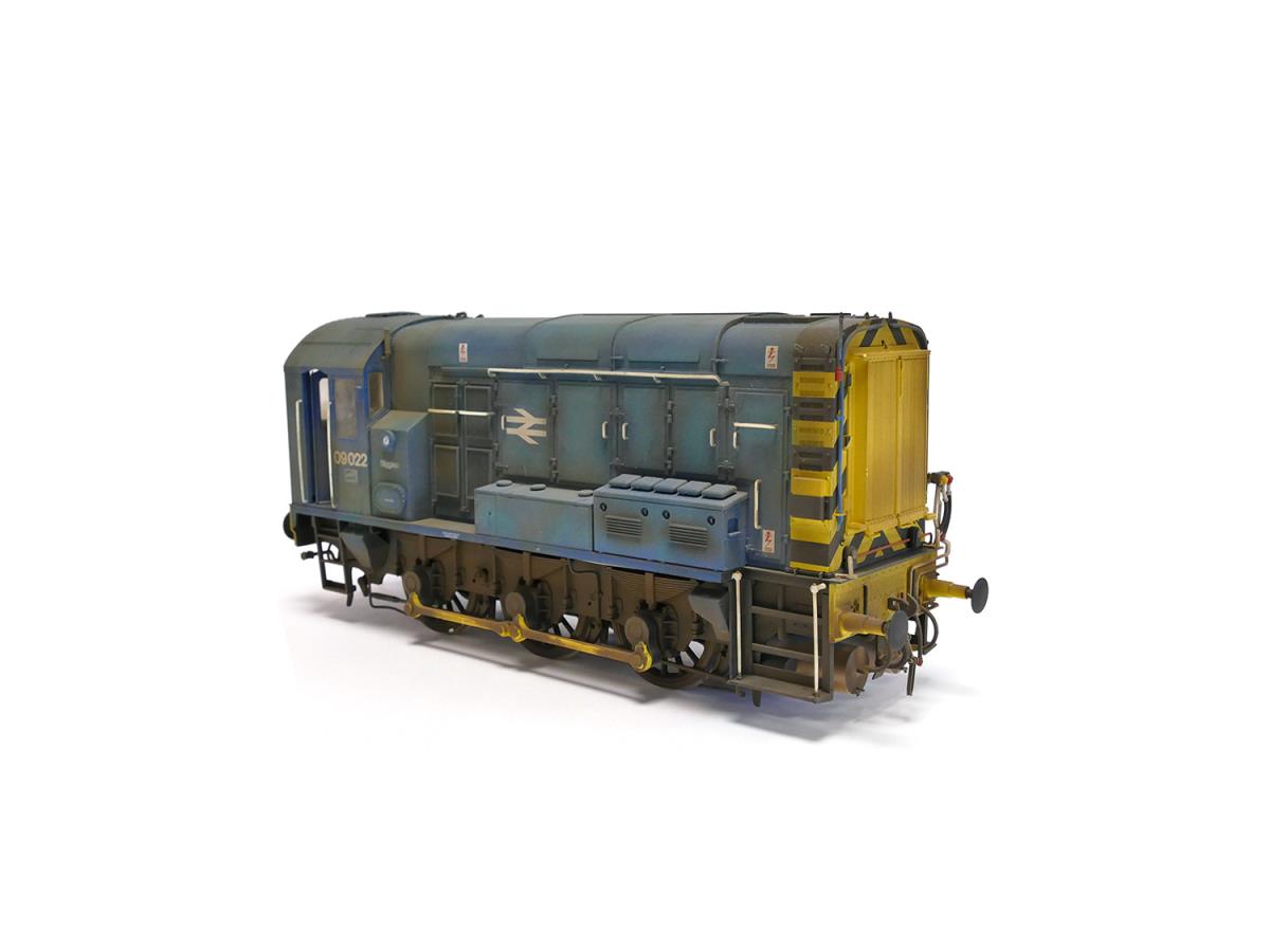 Gaugemaster Class 09 022 BR Blue Heavily Weathered (DCC-Sound) GM7210223 O Gauge