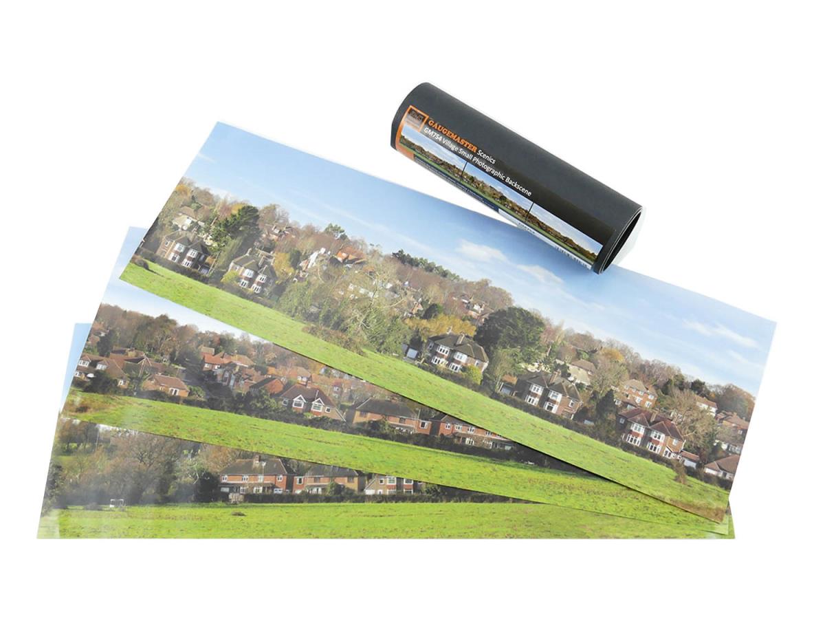 Gaugemaster Village Small Photo Backscene (1372x152mm) N Gauge GM754