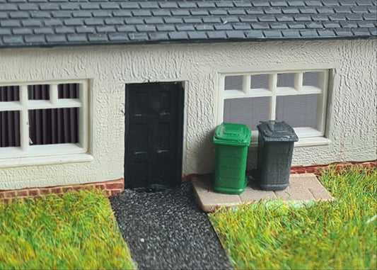 Kestrel GMKD85 Wheelie Bins 4pcs (Pre-Built) N Gauge