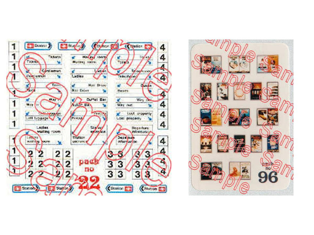 Tiny Signs Modern Signage Set GMTS203 N Gauge
