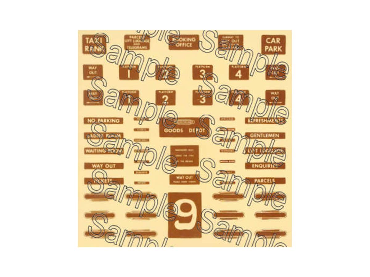 Tiny Signs GWR Themed Signage Set GMTS405 OO Gauge