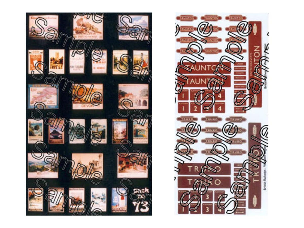 Tiny Signs GWR Themed Signage Set GMTS405 OO Gauge