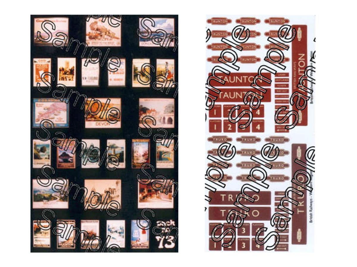 Tiny Signs GWR Themed Signage Set GMTS405 OO Gauge