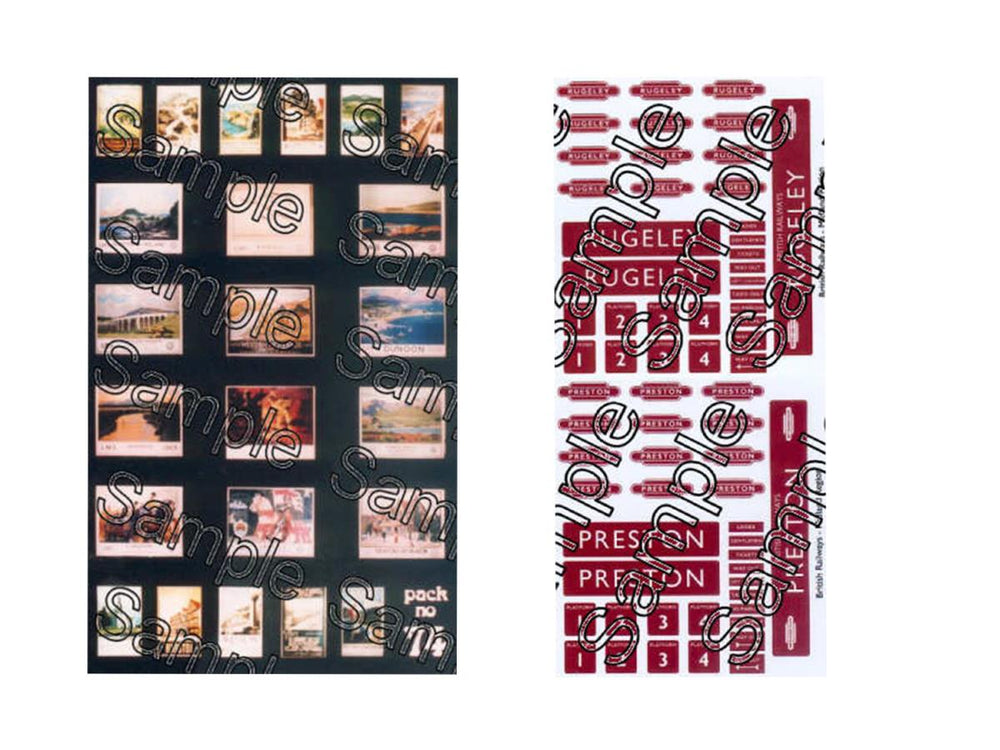 Tiny Signs LMS Themed Signage Set GMTS406 OO Gauge