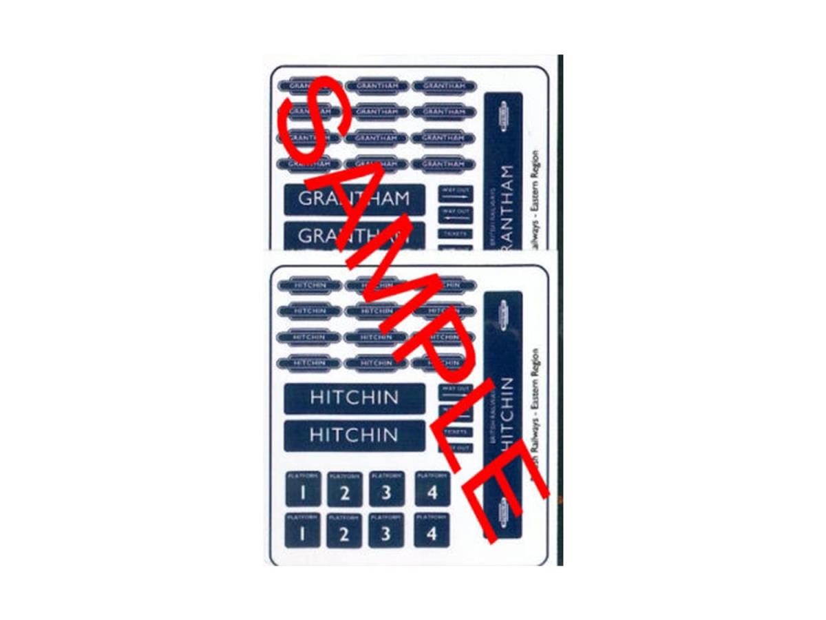 Tiny Signs LNER/ER Themed Signage Set GMTS407 OO Gauge