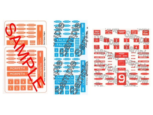 Tiny Signs NE/SCOT Themed Signage Set GMTS408 OO Gauge