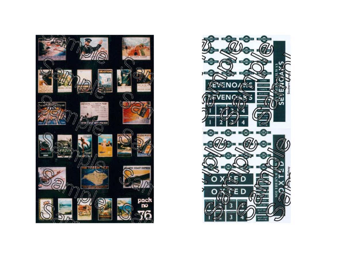 Tiny Signs SR Themed Signage Set GMTS409 OO Gauge