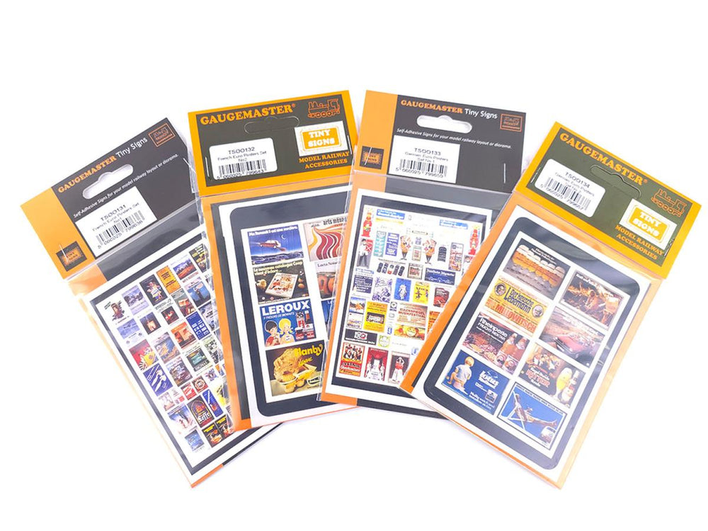 Tiny Signs European Themed Signage Set GMTS412 OO Gauge
