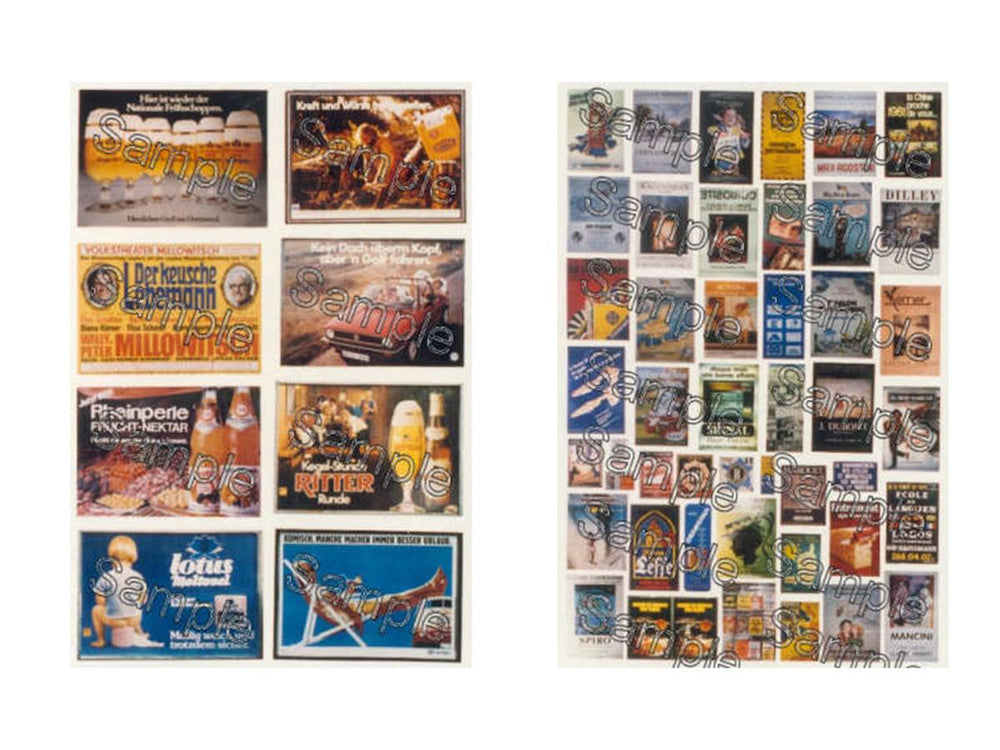 Tiny Signs European Themed Signage Set GMTS412 OO Gauge