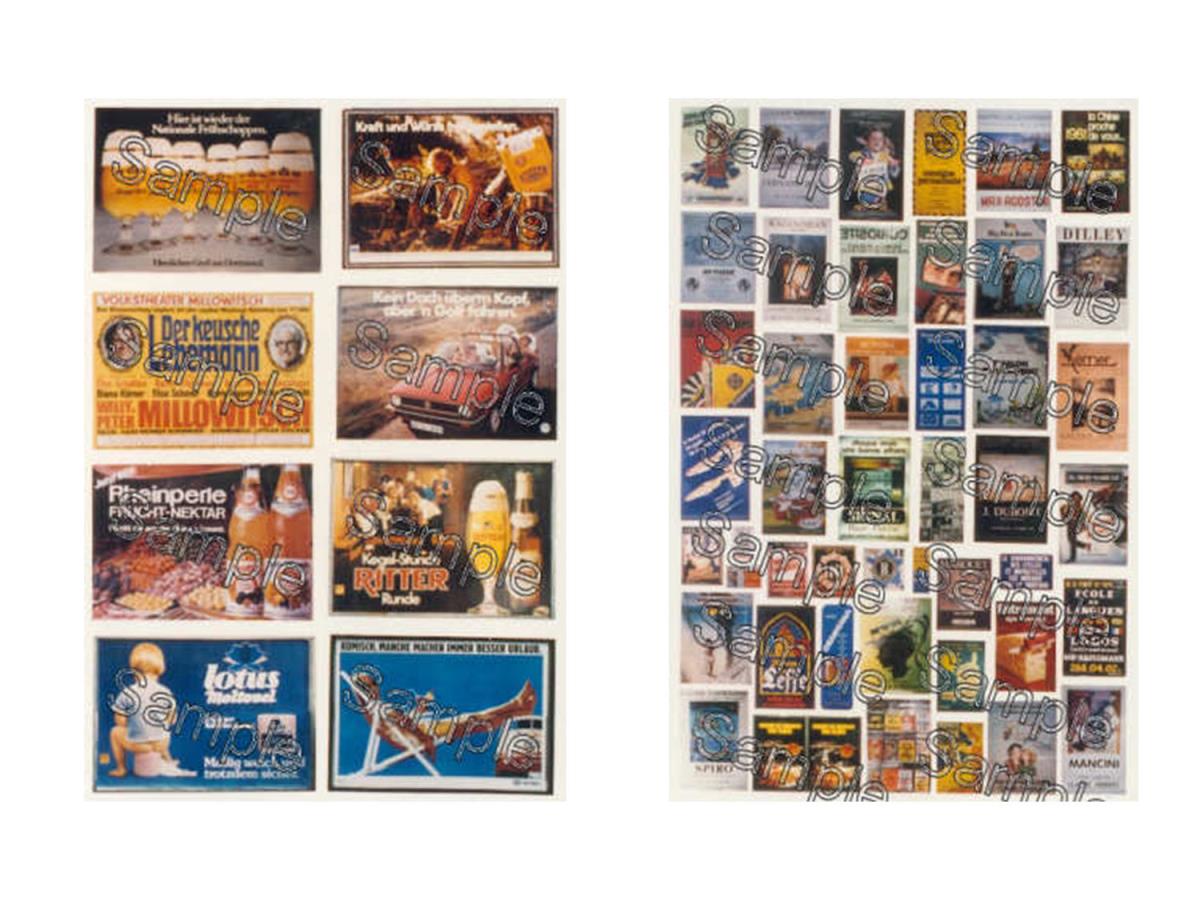 Tiny Signs European Themed Signage Set GMTS412 OO Gauge