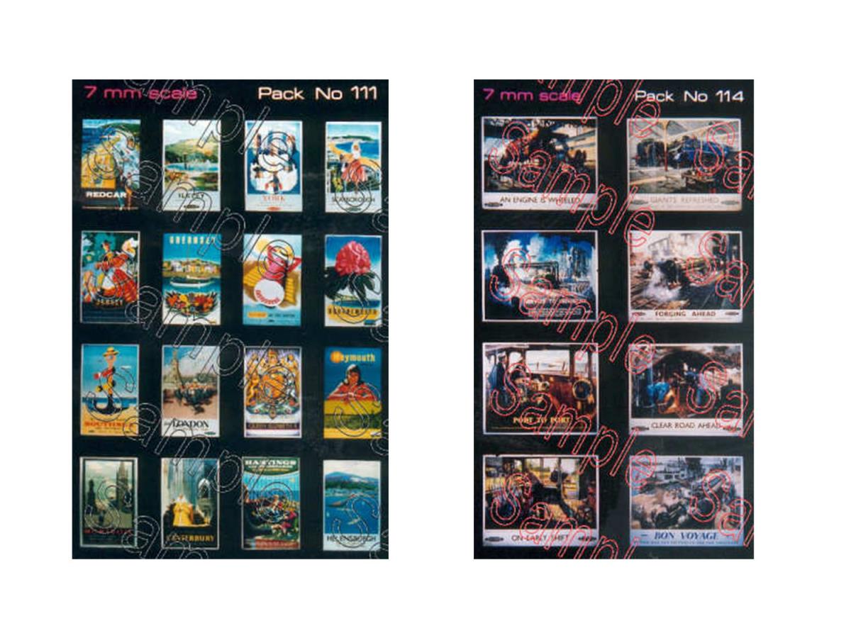 Tiny Signs BR Travel Posters Signage Set GMTS703 O Gauge