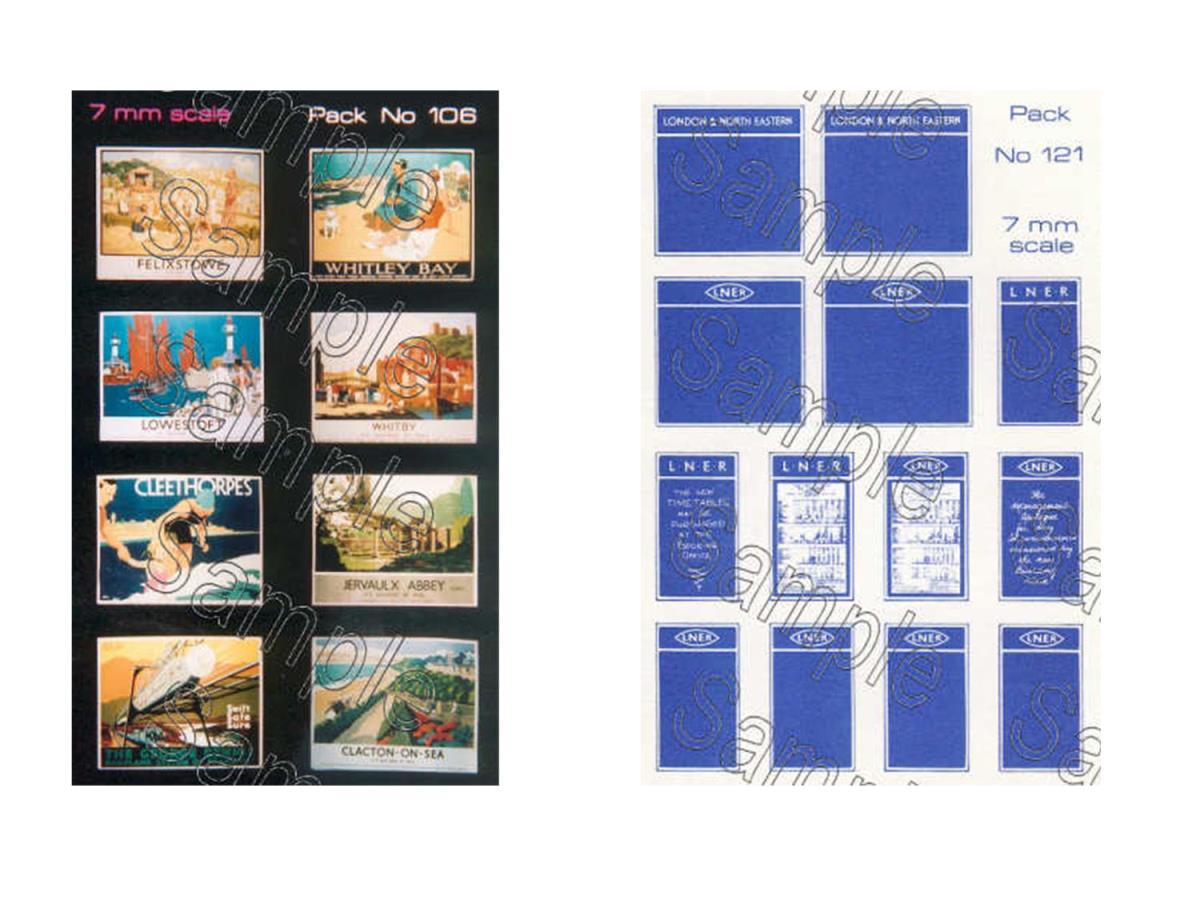 Tiny Signs LNER Themed Signage Set GMTS707 O Gauge