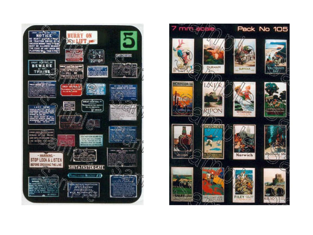 Tiny Signs LNER Themed Signage Set GMTS707 O Gauge