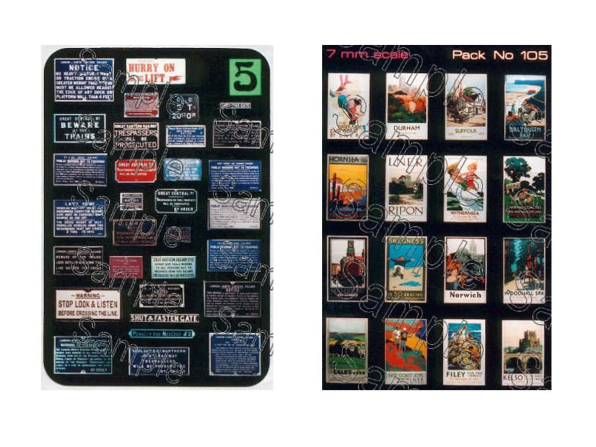 Tiny Signs LNER Themed Signage Set GMTS707 O Gauge