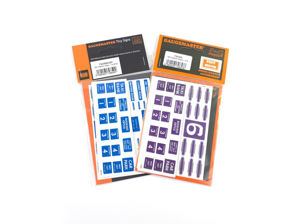 Tiny Signs ER/SCOT Themed Signage Set GMTS708 O Gauge