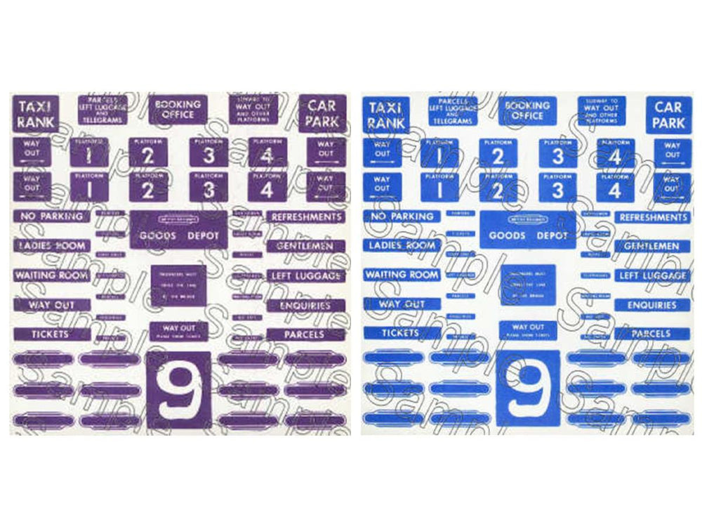 Tiny Signs ER/SCOT Themed Signage Set GMTS708 O Gauge