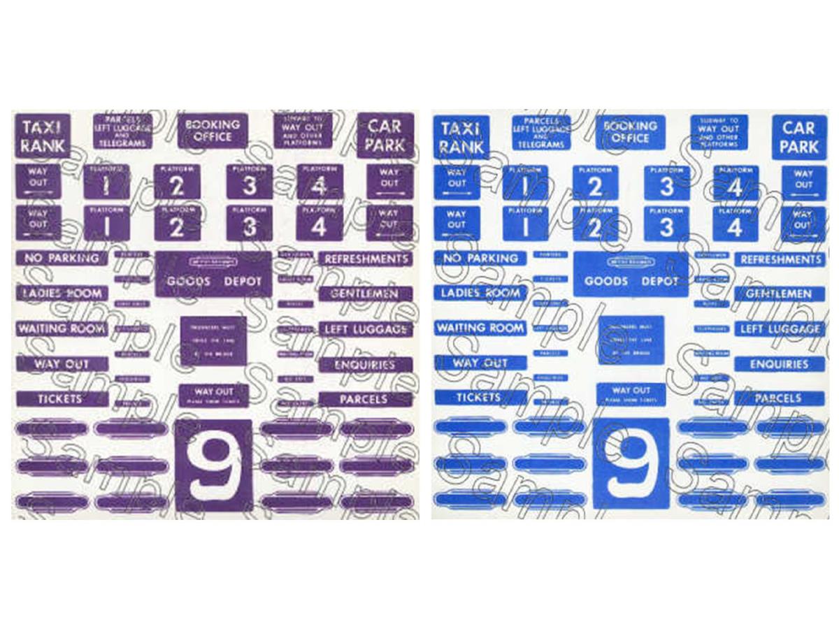 Tiny Signs ER/SCOT Themed Signage Set GMTS708 O Gauge