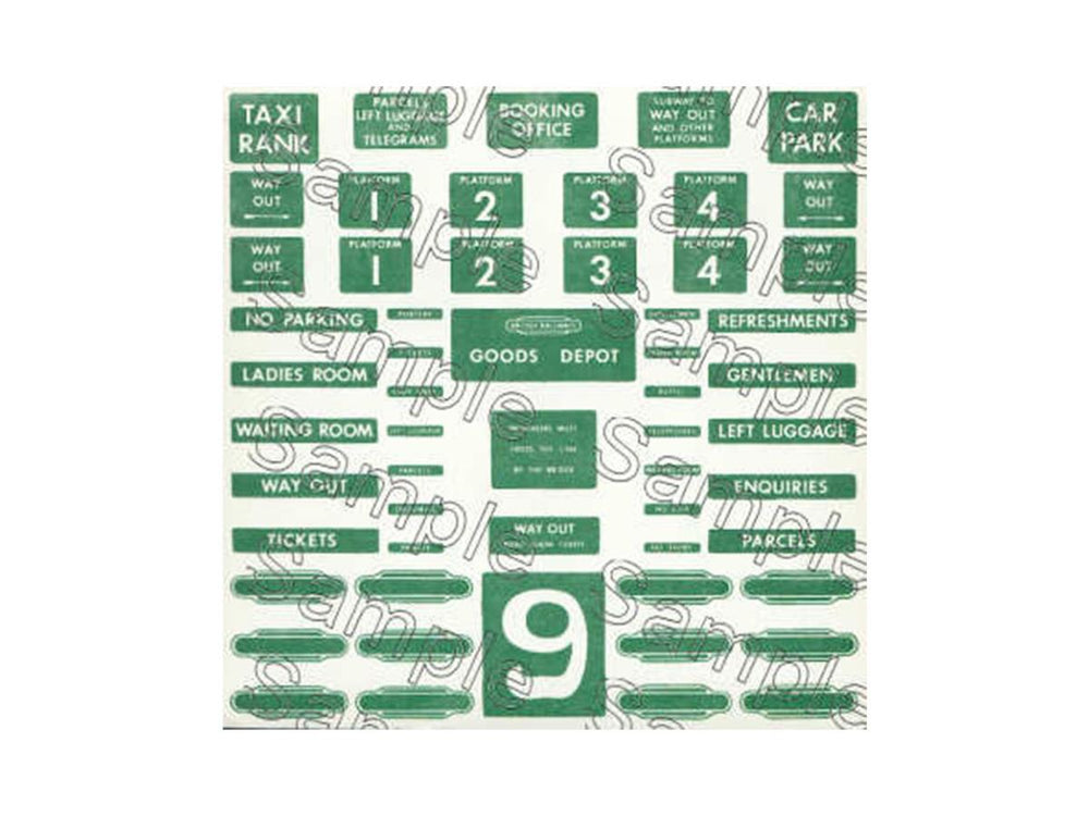 Tiny Signs SR Themed Signage Set GMTS709 O Gauge