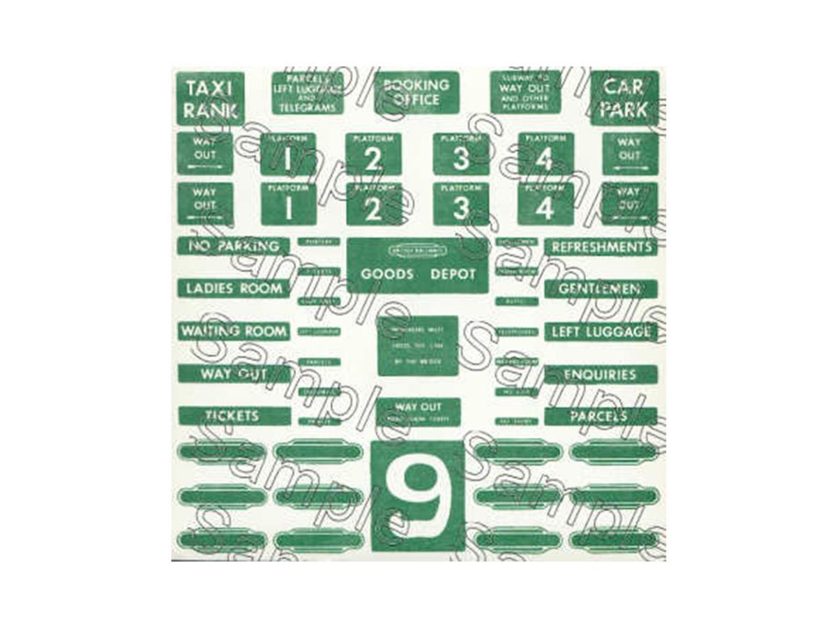 Tiny Signs SR Themed Signage Set GMTS709 O Gauge