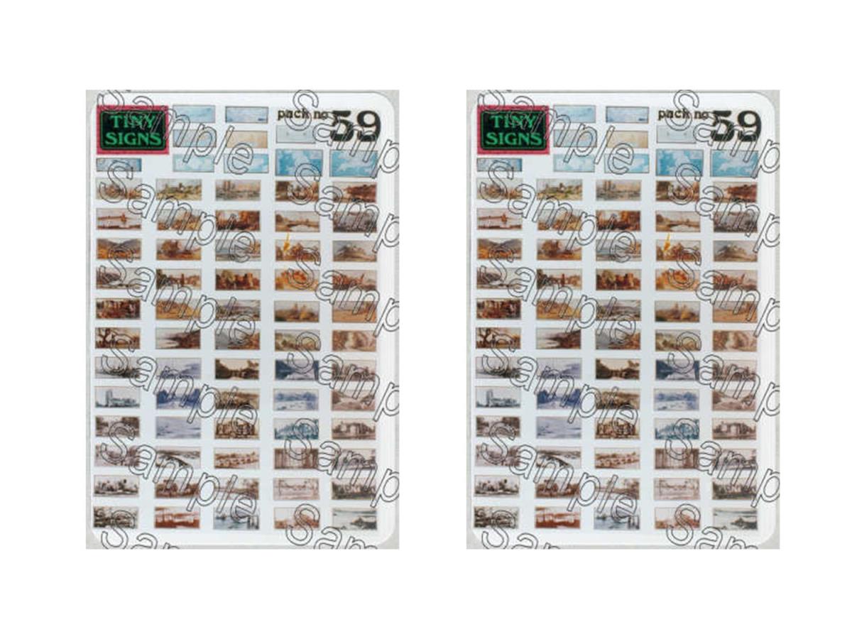 Tiny Signs Carriage Prints Signage Set GMTS710 O Gauge