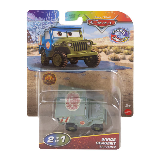 Disney Pixar Cars: Colour Changers - Sarge Toy Car JHD87