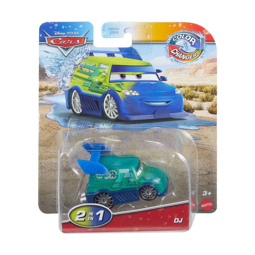 Disney Pixar Cars Color Changers DJ 1:55 Vehicle Age 3+ Mattel JHG38