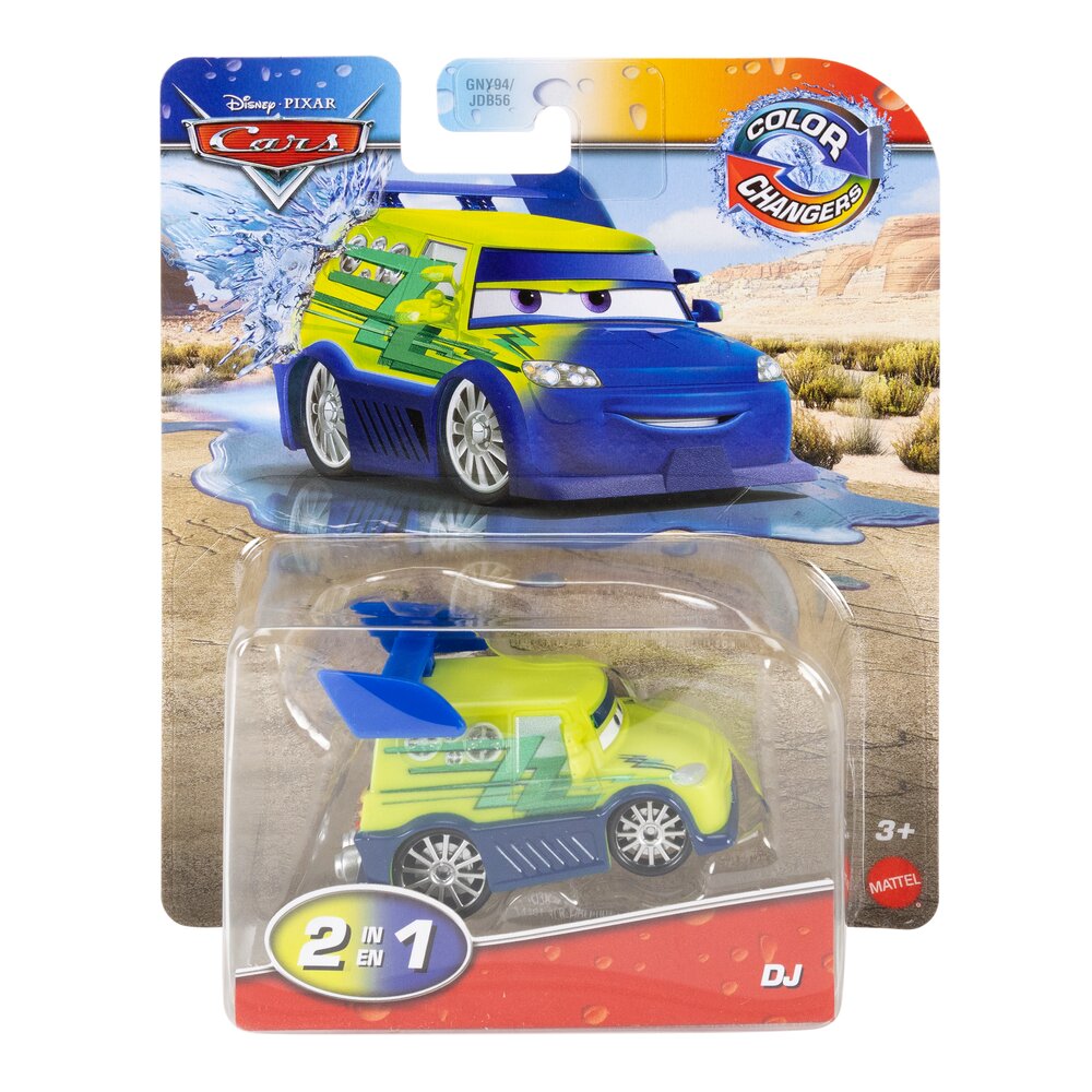 Disney Pixar Cars Color Changers DJ 1:55 Vehicle Age 3+ Mattel JHG38