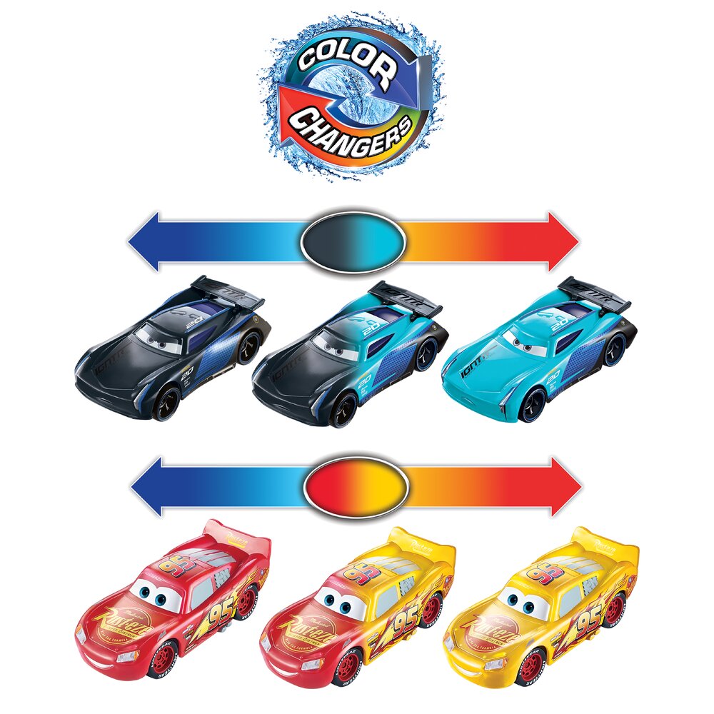 Disney Pixar Cars Color Changers DJ 1:55 Vehicle Age 3+ Mattel JHG38