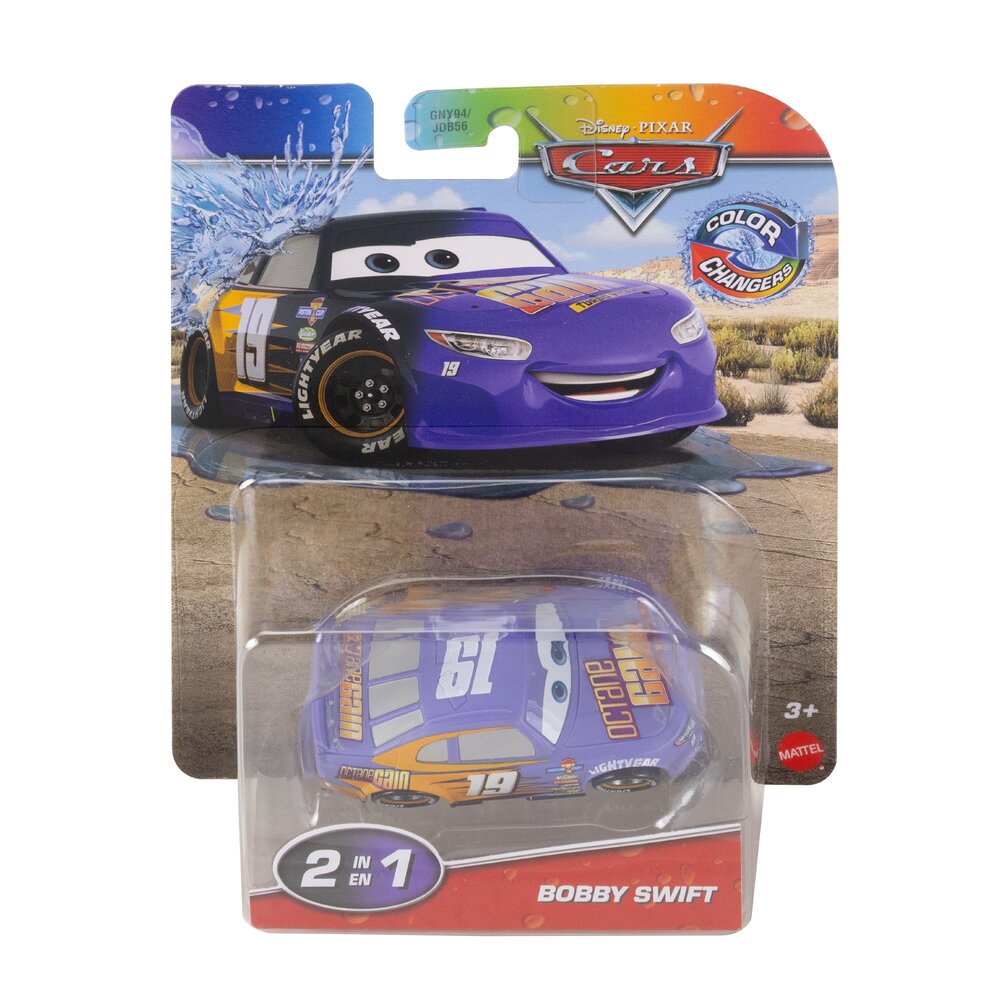 Disney Pixar Cars Color Changers Bobby Swift 1:55 Vehicle Age 3+ Mattel JKP75