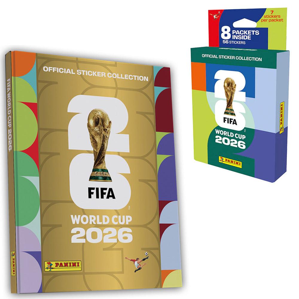 Panini FIFA World Cup 2026 Stickers - Gold Hardback Album with Multiset