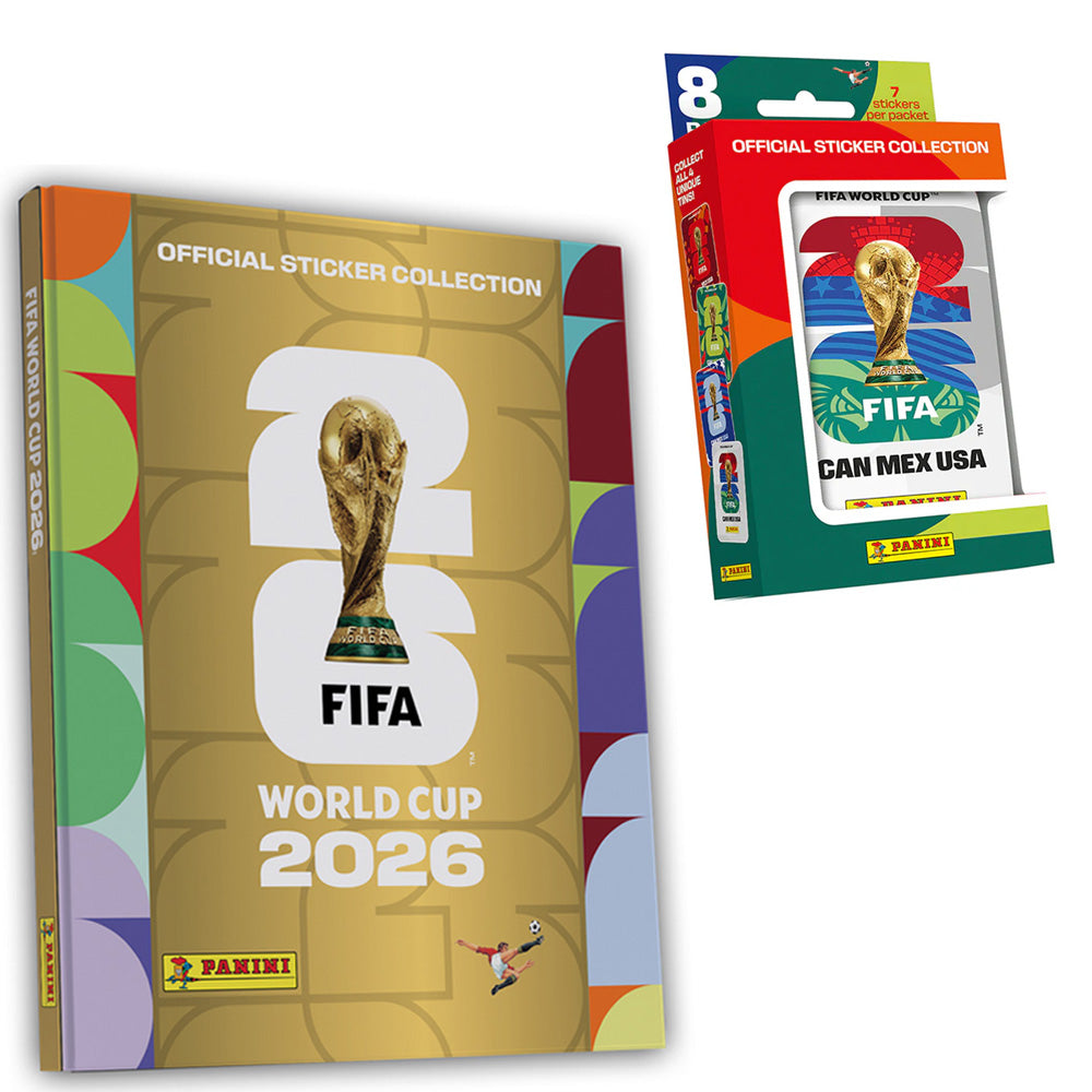 Panini FIFA World Cup 2026 Stickers - Gold Hardback Album with Pocket Tin