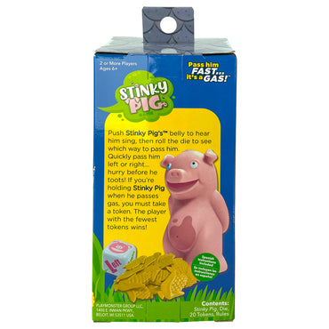 Stinky Pig - Party Game - Push his belly and Pass! - PlayMonster