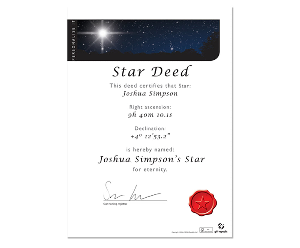 Gift Republic Name a Star