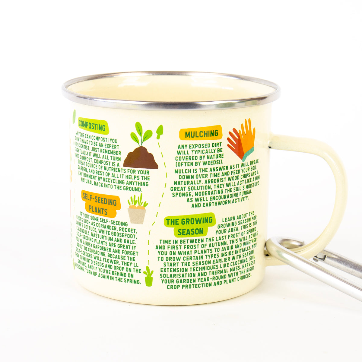 Gift Republic Gardening Guide Enamel Mug