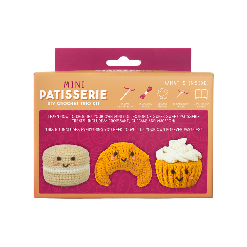 Gift Republic Mini Patisserie DIY Crochet Trio Kit