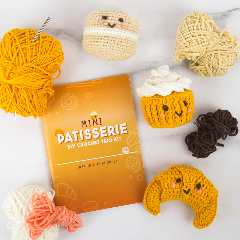 Gift Republic Mini Patisserie DIY Crochet Trio Kit