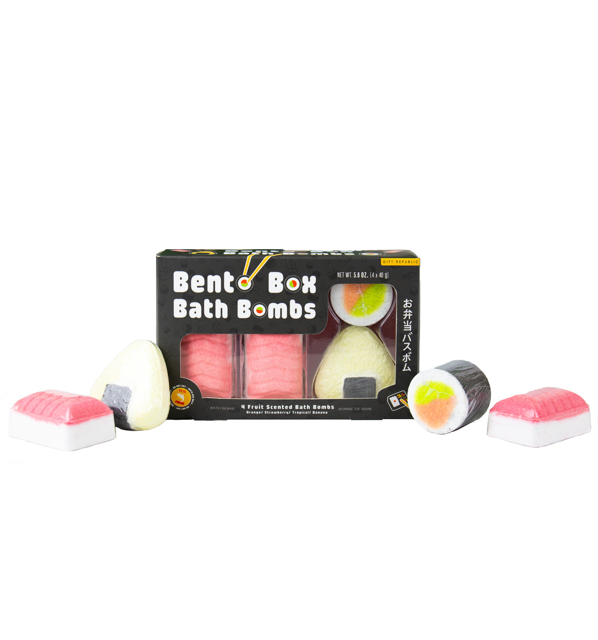 Gift Republic Bento Box Bath Bombs - Set of 4