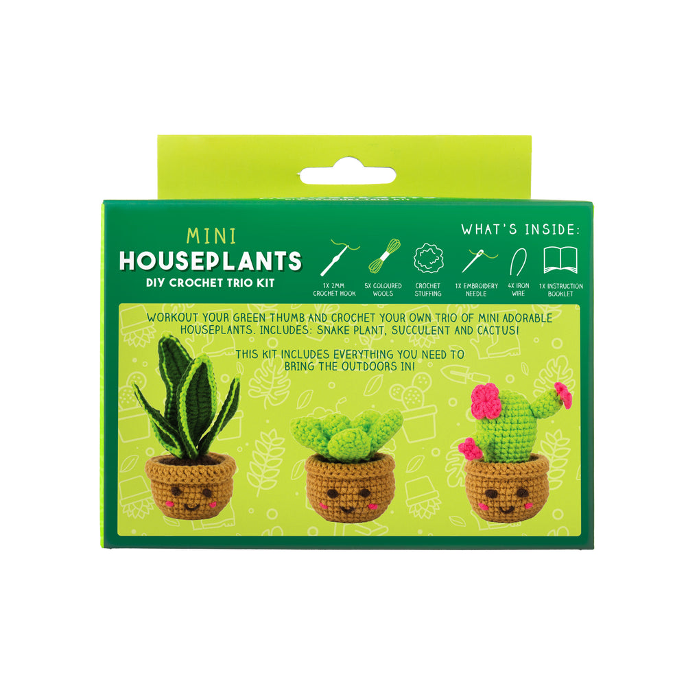 Gift Republic Mini Houseplants DIY Crochet Trio Kit