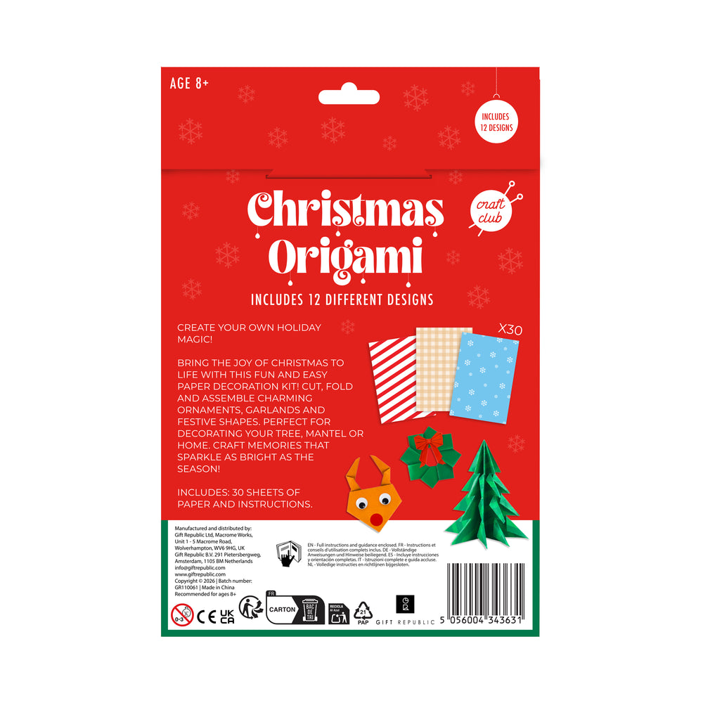 Gift Republic Christmas Origami Kit