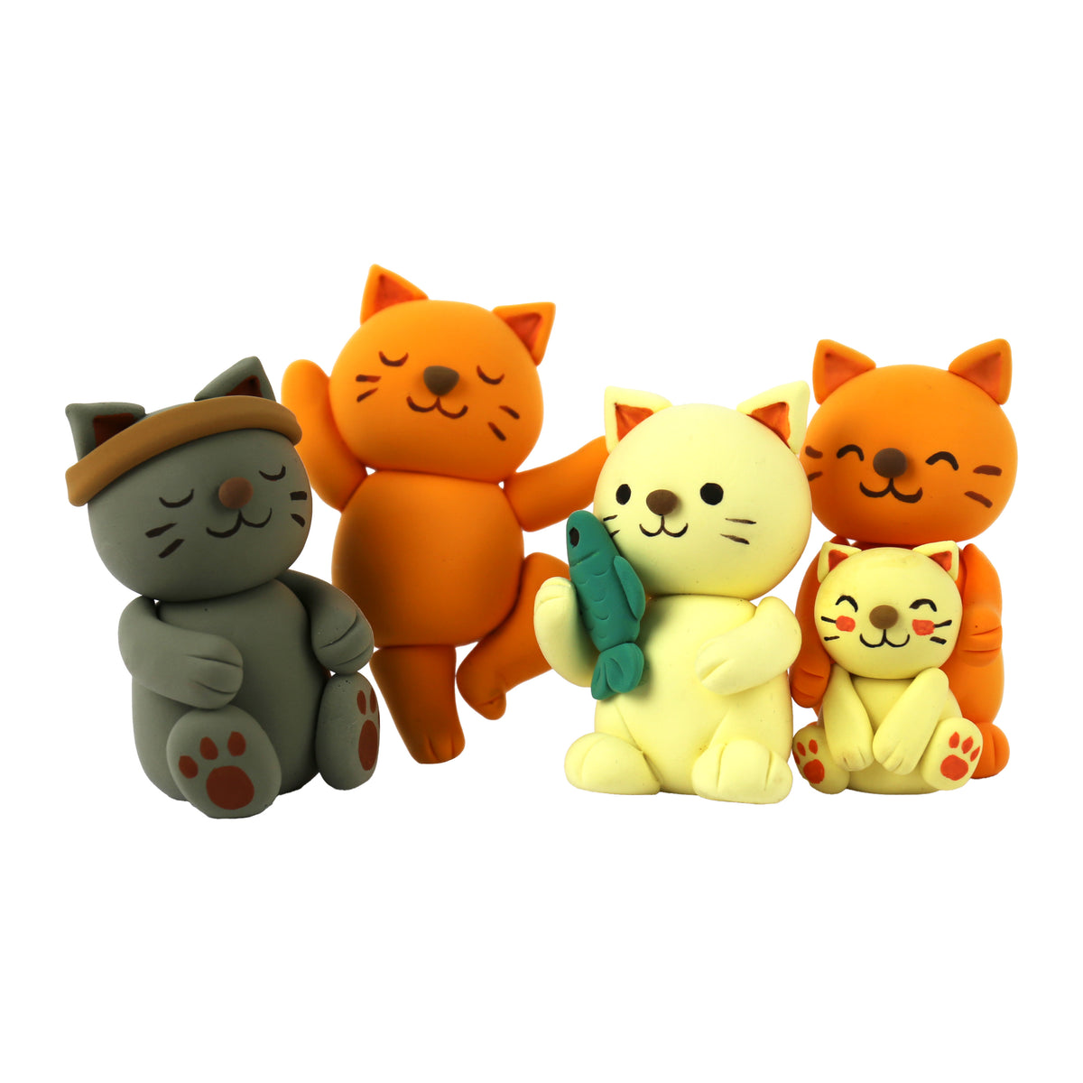Gift Republic Curious Kitties Air Dry Clay Kit
