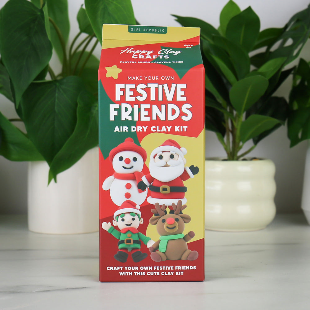 Gift Republic Festive Friends Air Dry Clay Kit