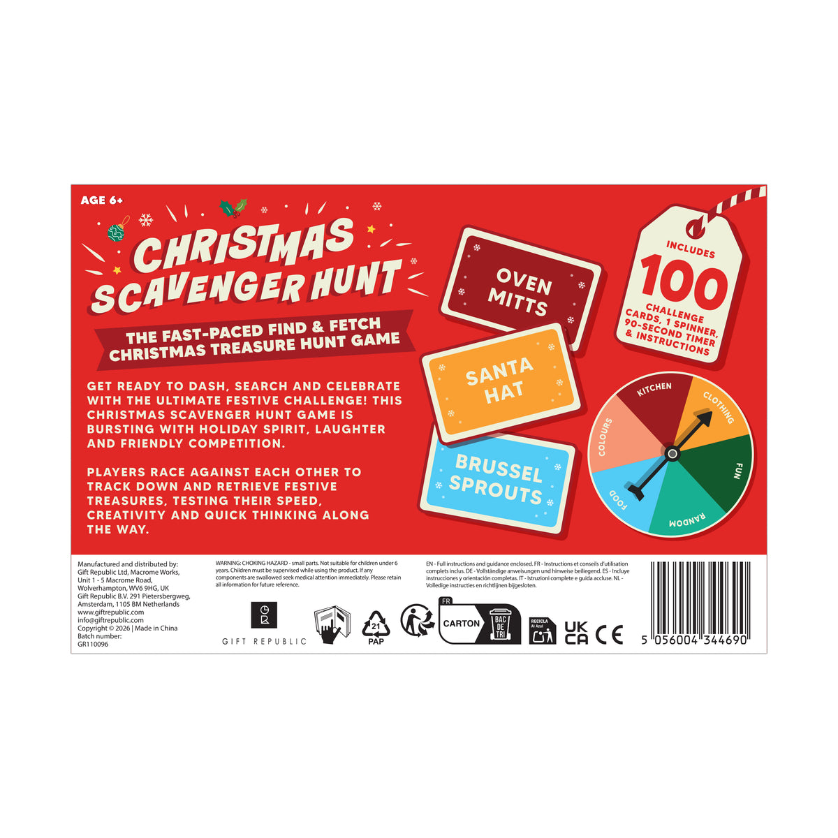 Gift Republic Christmas Scavenger Hunt Game