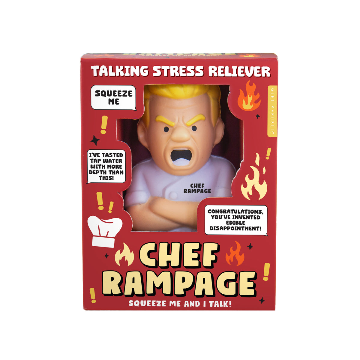 Gift Republic Chef Rampage Talking Stress Reliever