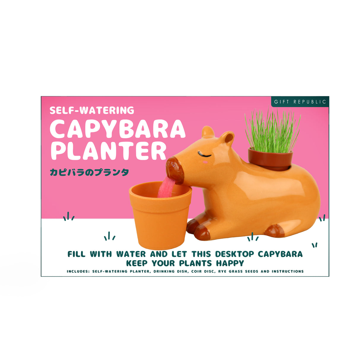 Gift Republic Self-Watering Capybara Planter