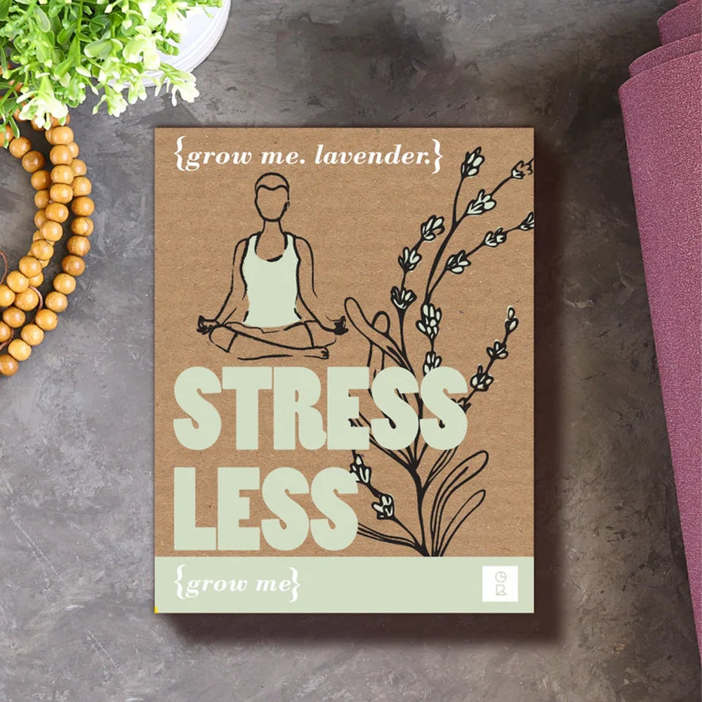 Gift Republic Grow Me: Stress Less - Grow Your Own Lavender Plant!